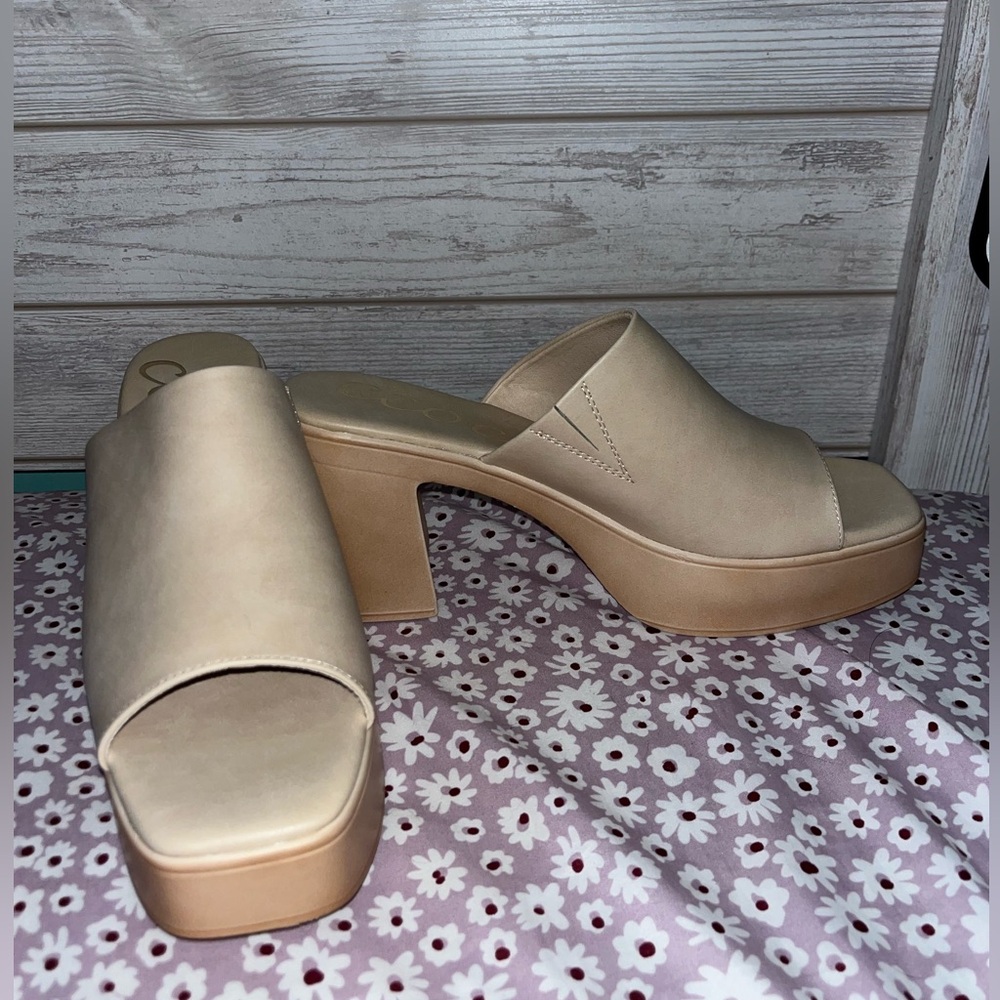 Ccocci beige wedge sandals (NEVER WORN)